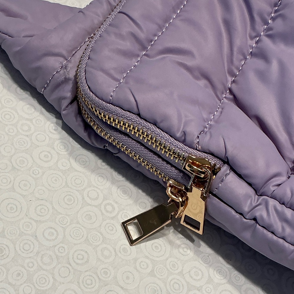 Lavender Quilted Crossbody Bag - Picture 2 of 10